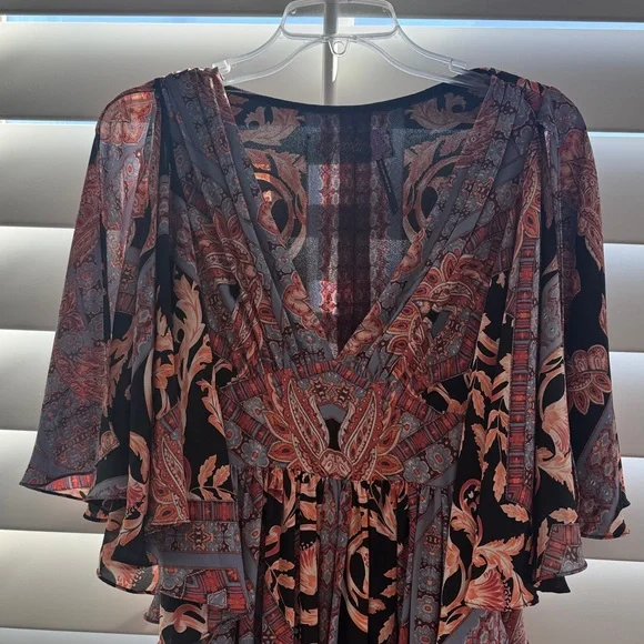 Free People Black and Pink Maxi Dress - Picture 2 of 5